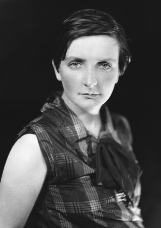 Irish novelist and playwright Kate O'Brien photographed by Sasha, 1926. Sasha is well known for his portraits of celebrities from the world of literature and theatre. | Location: Little Theatre, London, England, UK. (Photo by © Hulton-Deutsch Collection/CORBIS/Corbis via Getty Images)